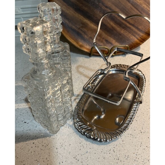 Vintage Mayell Cruet Set “classic”.  Chromium Plate 3 Piece Set.  RARE FIND - Picture 3 of 10